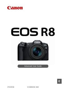 Canon EOS R8 manual. Camera Instructions.